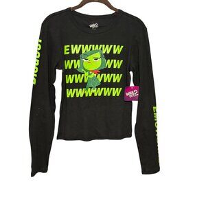 Disney Pixar Inside Out 2 Disgust Long Sleeve Black Shirt M Cotton Women Top NWT